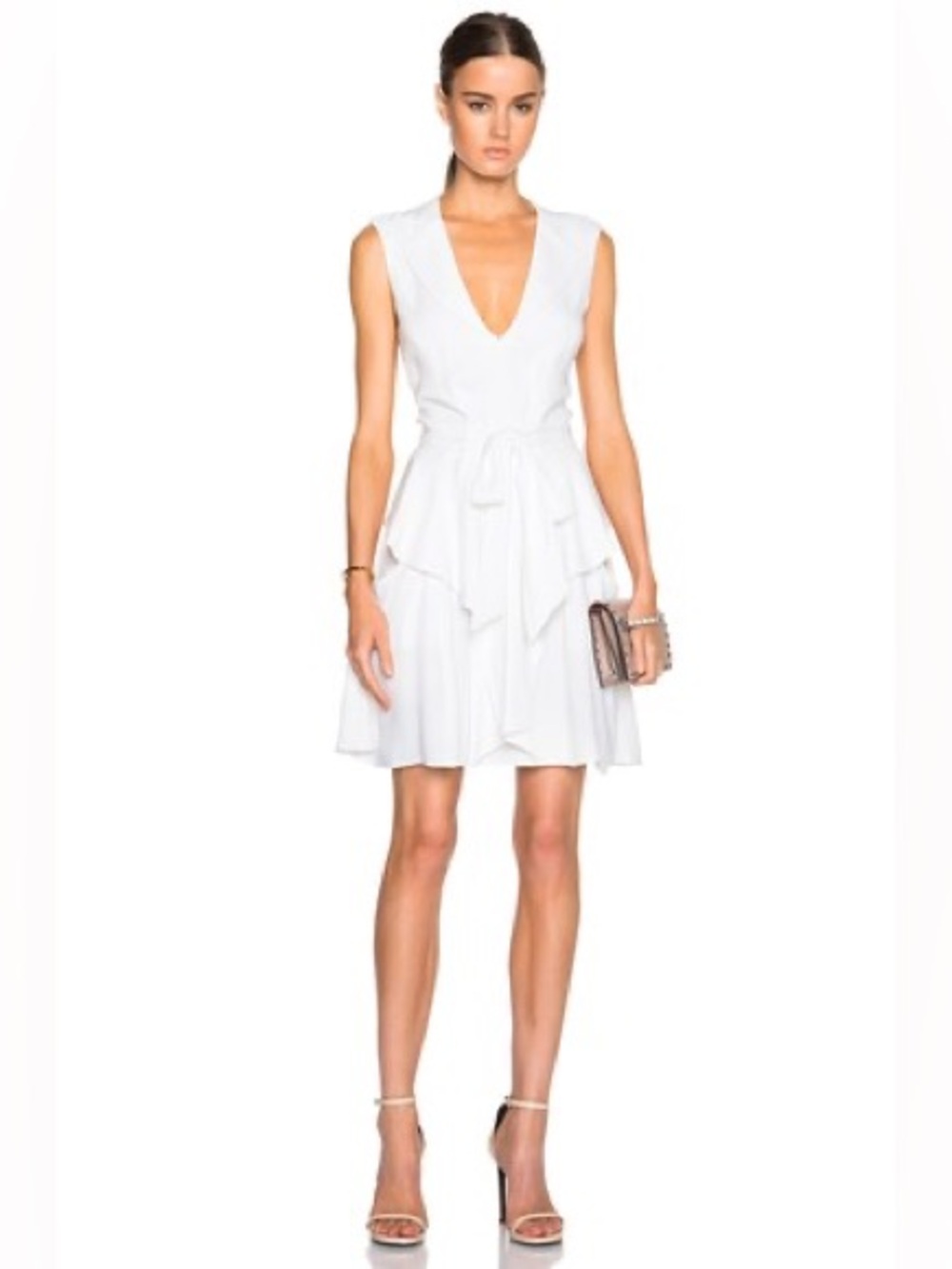 L'AGENCE Gabby Dress White 4